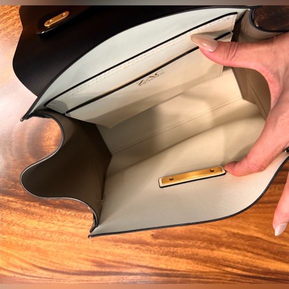 Zac Posen Eartha ColorBlock Black & Cream Convertible Satchel EUC SOLD OUT Every - Picture 6 of 17